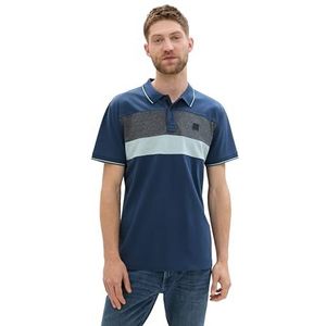 TOM TAILOR Poloshirt voor heren, 26779 - nachtblauw, L