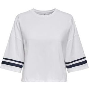 Onlpaloma S/S O-Neck Top Box JRS, cloud dancer, S