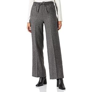 Part Two Rondapw Pa broek voor dames, Zwarte Tweed Melange, 70