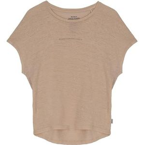 ECOALF, Anialf T-shirt voor dames, linnen, ronde hals, korte mouwen, ademend en comfortabel T-shirt, Roze, M