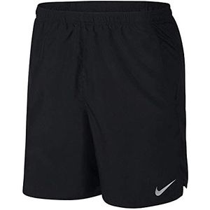 Nike M NK DF Challenger Short 7BF Shorts, Black/(Reflective Silv), 2XL Heren, zwart/(reflecterend zilver), M