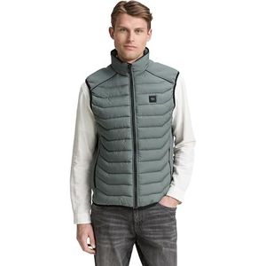 TOM TAILOR heren vest, 21951 - Washed Jasper Green, M