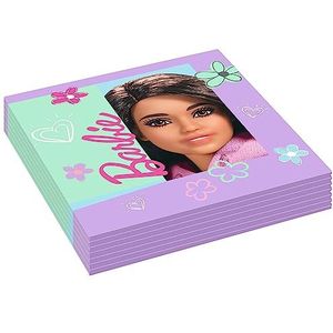 Amscan 9915483 Officieel gelicentieerde Barbie Sweet Life Lunchservetten