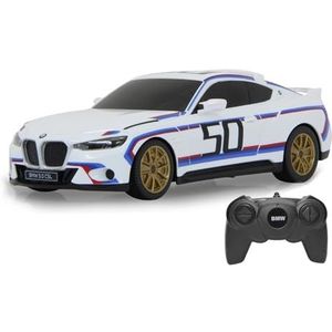 JAMARA BMW 3.0 CSL 1:24 wit 2,4GHz - Officieel gelicentieerd, getrouwe lak, rijtijd ca. 1 uur, RC-auto
