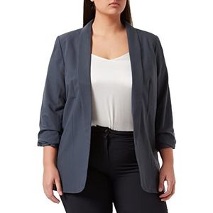 PIECES Vrouwelijke blazer met 3/4-mouwen, blauw (ombre blue), XXL