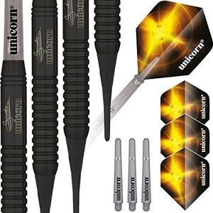 Unicorn Black Brass Gary Anderson Soft Dart, 19 g