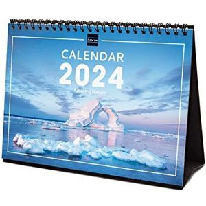 Finocam - Kalender met afbeeldingen bureauformaat 2024 januari 2024 - december 2024 (12 maanden) Nature internationaal