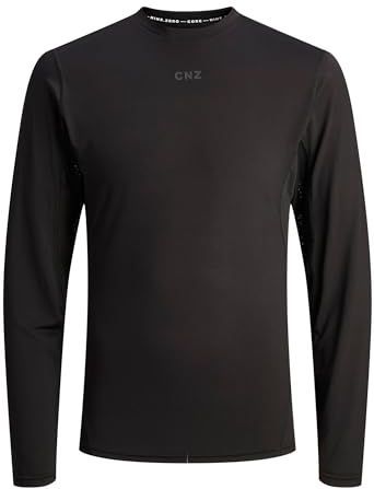 JACK & JONES Jcocnz Baselayer Ls Tee, zwart, L