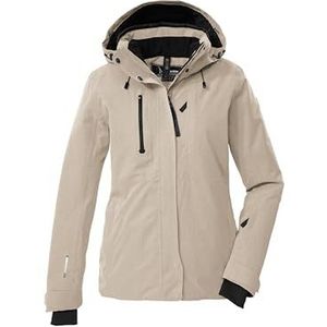 killtec - 43419-000 KSW 35 WMN - Ski Jacket - Taupe licht - Met Afneembare Capuchon