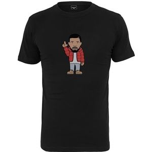 Mister Tee Canada Sketch Tee T-shirt voor heren, zwart, XXL