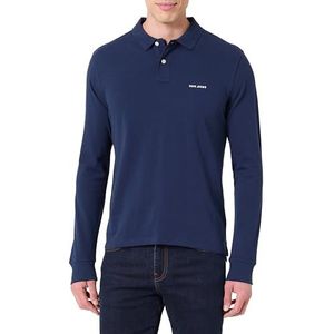 Pepe Jeans Heren M Basic Long Polo, Blauw (Navy), M, Blauw (marine), M