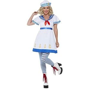 High Seas Sailor Costume, Dress & Hat (S)