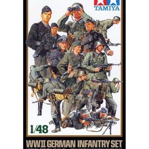 Tamiya 300032512-1:48 WWII figuurset Duitse infanterie (15)