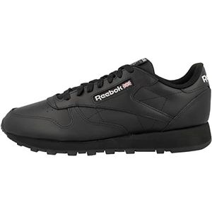 Reebok Unisex klassieke lederen sneaker, Core zwart/puur grijs 5 rubberen gum-03, 16 UK, Core Zwart Puur Grijs 5 Reebok Rubber Gum 03