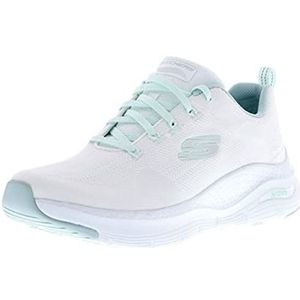 Skechers Dames Arch Fit Comfy Wave Sneaker, Wit, 38 EU