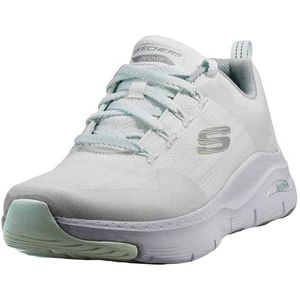 Skechers Dames Arch Fit Comfy Wave Sneaker, Wit, 38 EU