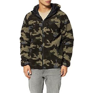 Brandit Teddyfleece Worker Jacket, camouflage (dark camo), M