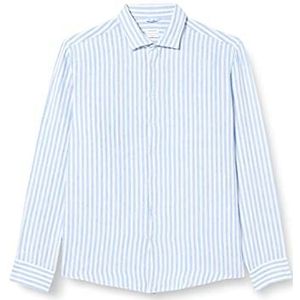 Seidensticker Men's Regular Fit shirt met lange mouwen, lichtblauw, 45, lichtblauw