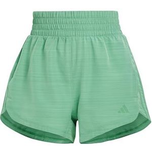 adidas Vrouwen Pacer Training 3 Strepen Geweven Hoge Stijging Korte Shorts, S, 3 in Zwart, Zwart, S