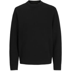 Jack & Jones - JPRBLAMILANO STITCH KNIT CREW NECK - Gebreide Trui - Zwart