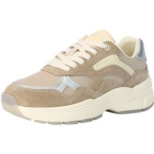 GANT Neuwill Sneakers voor dames, Taupe Silver, 39 EU