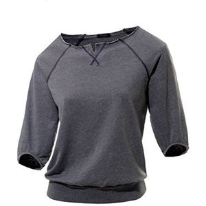 Esprit Sports Sportshirt voor dames, van biologisch katoen, grijs (Graphite Grey), XS