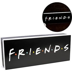 Paladone Friends Logo Light - officieel gelicentieerde tv-show van vrienden - USB- of batterij-aangedreven inrichting, zwart-wit