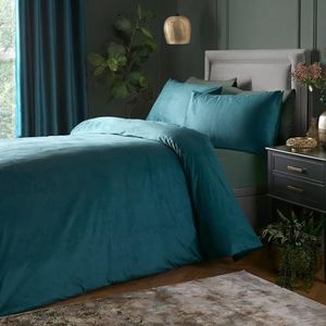 Home Celerina blauw 100% katoenen eenpersoons dekbedovertrekset