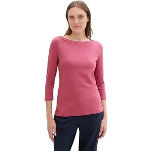TOM TAILOR T-shirt voor dames, 16348, roze fluweel, XXL
