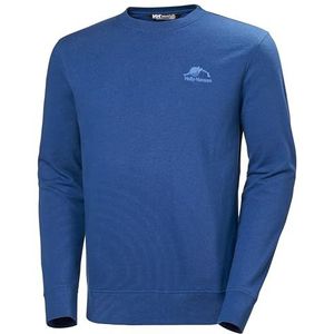 Helly Hansen Heren Sweatshirt Nord Graphic Crew, 607 Deep Fjord, XXL