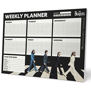 Grupo Erik A4 Weekplanner The Beatles - Bureauplanner met 54 afscheurbare vellen - Tafelkalender