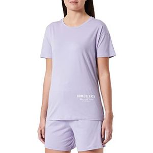 Marc O'Polo Body & Beach Dames W-shirt met ronde hals pyjama-bovendeel, lavendel, M