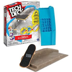 Tech Deck - Herbruikbare Tech Deck DIY Concrete-modelleerspeelset met uniek Enjoi-fingerboard rail vormen en skateparkkit