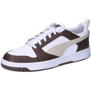 PUMA Unisex Rebound V6 Low Sneaker, Espresso bruin-Alpine Sneeuwwitje, 5 UK, Espresso Bruin Alpine Sneeuw PUMA Wit, 38 EU