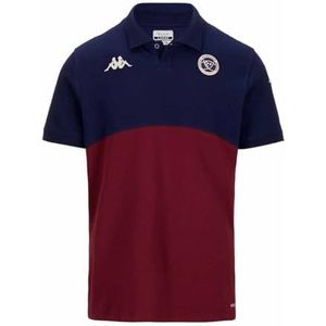 Kappa - Angaty - Poloshirt - Marineblauw/Bordeaux - Piqué Stof