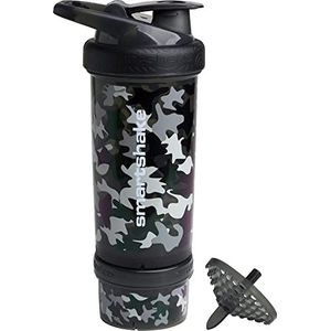 Smartshake Revive Protein Shaker-fles met opslag voor poeder - 750 ml/27 oz BPA-vrij Gym Protein Powder Shaker Lekvrije Protein Shakes Fles, (Camo Zwart)