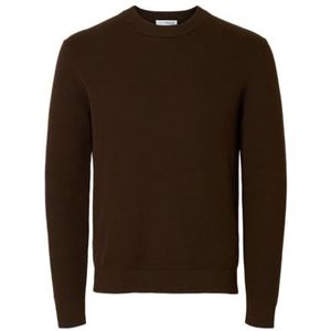 Selected - Gebreide Trui - Ronde Hals - Lange Mouwen - Regular Fit - 100% Biologisch Katoen