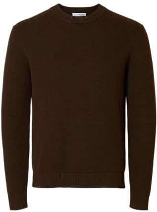 Selected - Gebreide Trui - Ronde Hals - Lange Mouwen - Regular Fit - 100% Biologisch Katoen