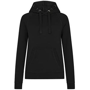 HRM Kinder Premium Raglan Hoodie, Zwart, Maat 128 I Fair Trade Hoodie Kinderen met Kap, 320 g/m² I Gemaakt van 70% Katoen & 30% Gerecycled Polyester
