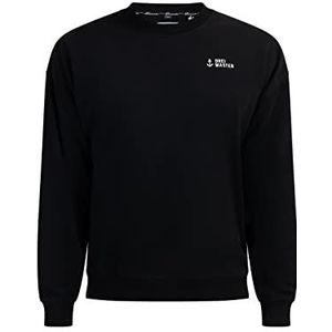 SANIKA Oversized sweatshirt voor heren, zwart, XL