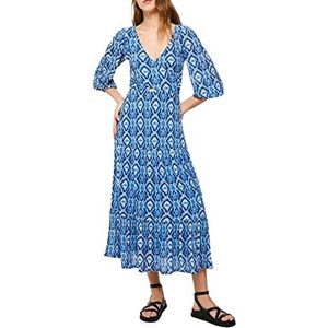 Springfield midi-jurk voor dames, Medium Blauw, XS
