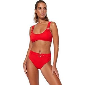 Trendyol Dames gebreide bikinitop, rood, 34, Rood, 38