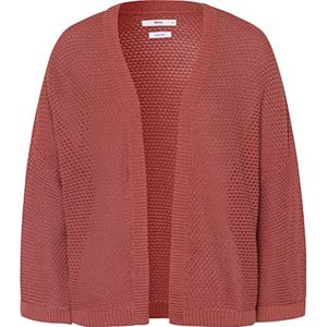 BRAX Dames stijl Alina Yarn Mix Fancy Structure pullover, rood (malve 43), 38