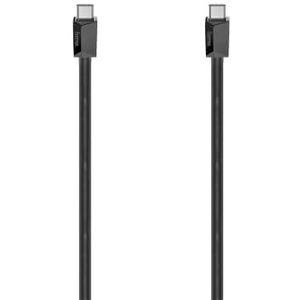 Hama USB C-kabel 0,75 m (snellader USB - C naar USB - C, met E - Mark Chip, High Speed 5 Gbps gegevensoverdracht, USB 3.2 Gen1, Full Featured, voor PC, MacBook, Smartphone etc.) zwart