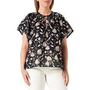 Part Two PardisPW to Top Relaxed Fit, Black Block Print, 42 vrouwen
