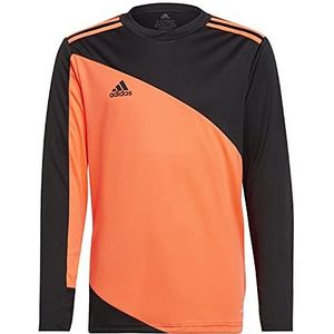 adidas Jongens Squadra 21 Goalkeeper Jersey, Black/App Solar Red, 15-16 Years