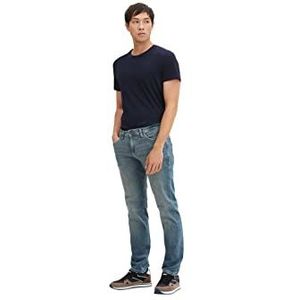 TOM TAILOR Uomini Marvin Straight Jeans 1034352, 10145 - Bleached Blue Denim Tint, 29W / 32L
