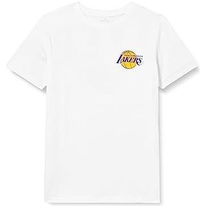 NAME IT Jongens NKMABDIEL NBA SS TOP Box OUS T-shirt, helder wit, 116, wit (bright white), 122/128 cm
