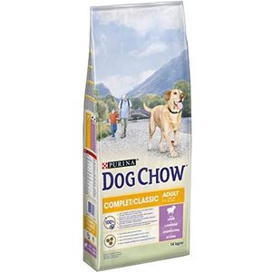 Dog Chow Classic Compleet voer met lam voor honden, blauw en beige, 14 kg (1 stuk)