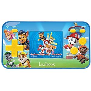Lexibook Paw Patrol Chase draagbare Cyber Arcade Pocket-gameconsole, 150 gaming, LCD, op batterijen, rood / blauw, JL1895PA